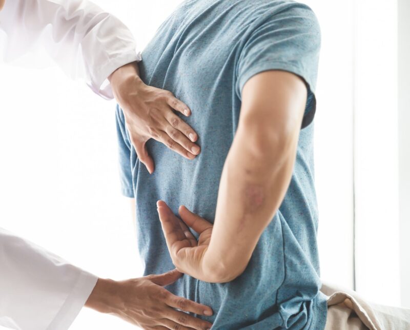 A Butler Family Health Center chiropractor caring for a patient in Centennial, CO