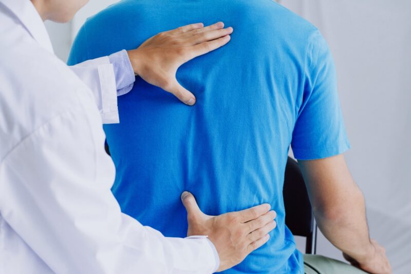 A Butler Family Health Center chiropractor caring for a patient in Centennial, CO