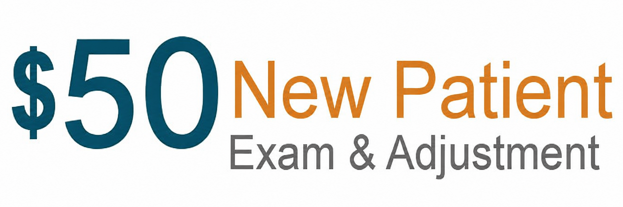 $50 New Patient Exam and Adjustment offer