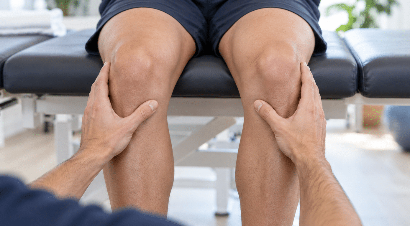 Chiropractic adjust for knee pain